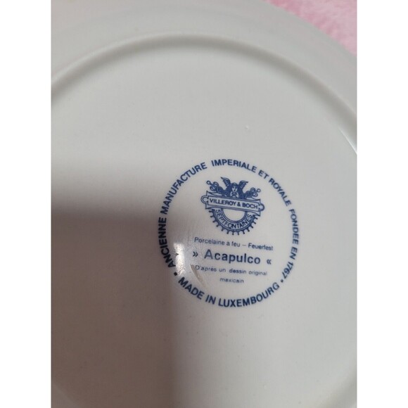 Villeroy and Boch Acapulco Flat Coffee Tea Cup and Saucer + BONUS coaster - Picture 6 of 7